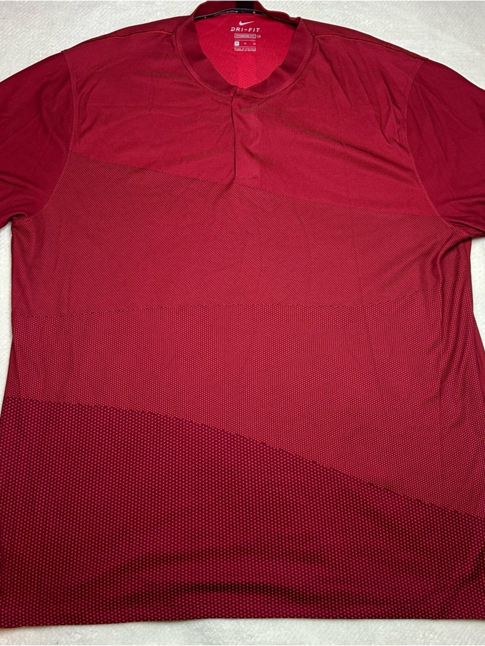 Nike Tiger Woods Collection Men's Short Sleeve Dri-FIT Tee - Deep Red